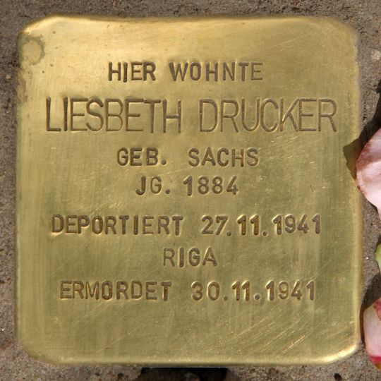 Stolperstein dedicated to Liesbeth Drucker