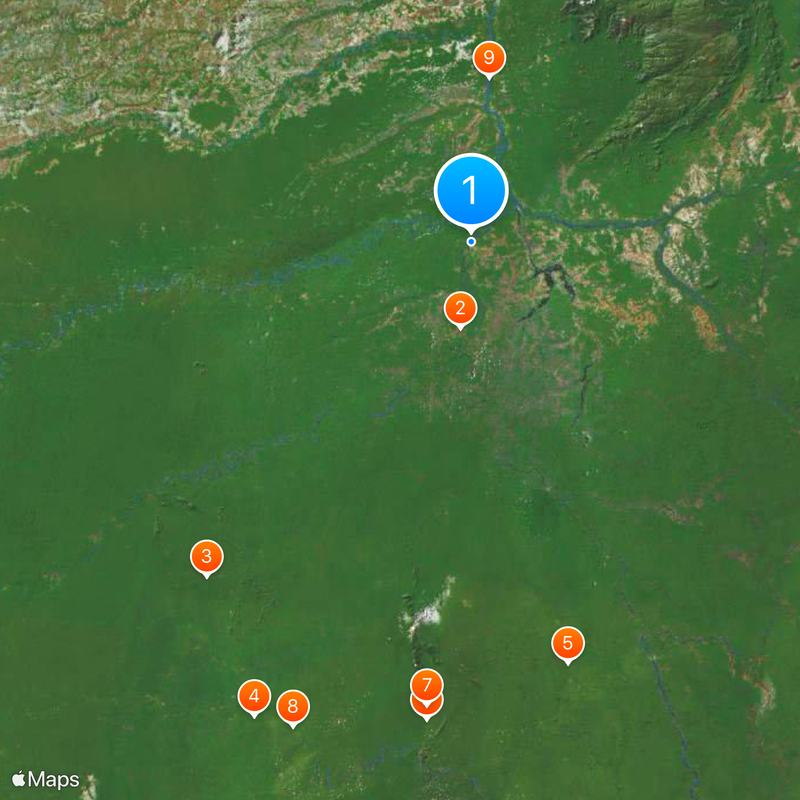 Inírida Map