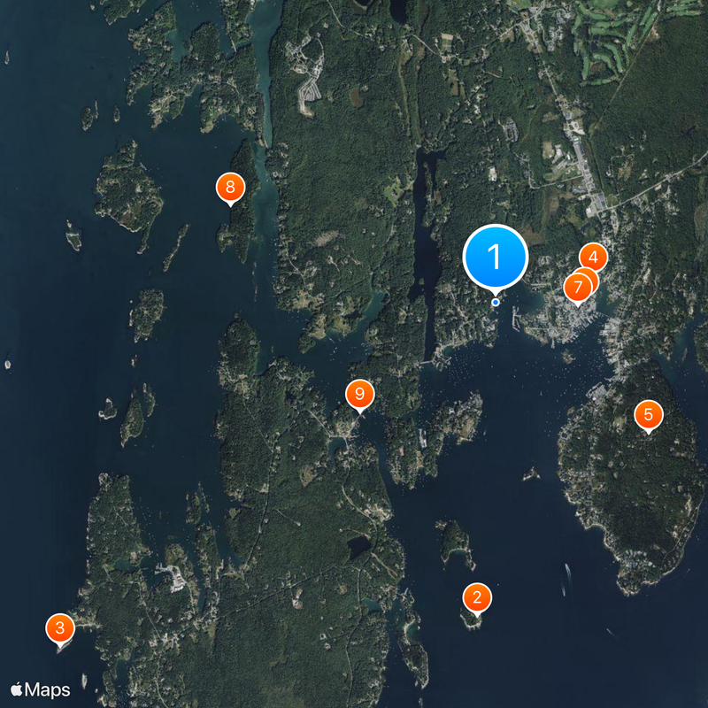 Boothbay Harbor Mapa