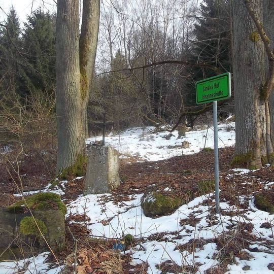 Kříž u zaniklé Jánské Hutě