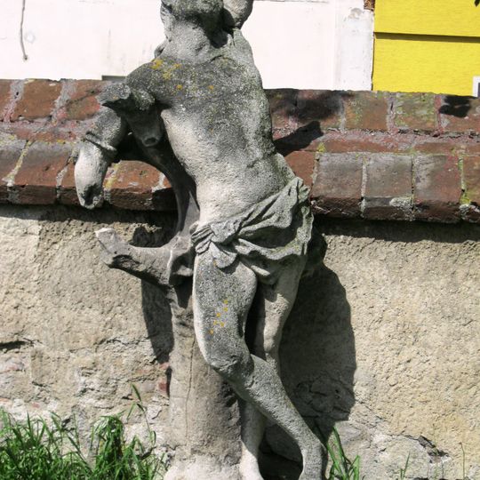 Socha svatého Šebestiána, sousoší sv. Anny, náhrobní pomník rodiny Schwabovy