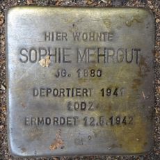Stolperstein dedicated to Sophie Mehrgut