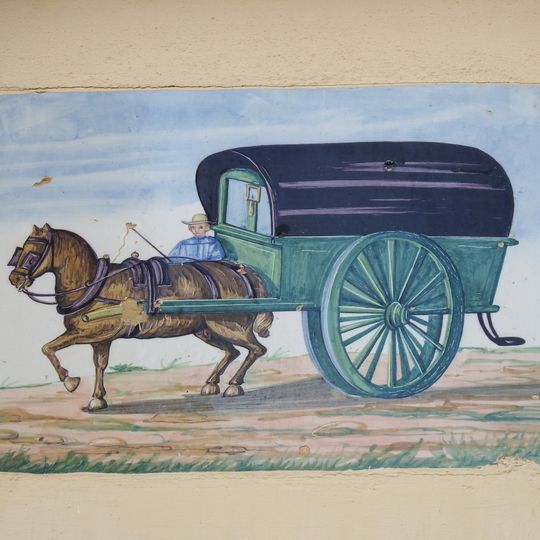 Retablo cerámico de una tartana