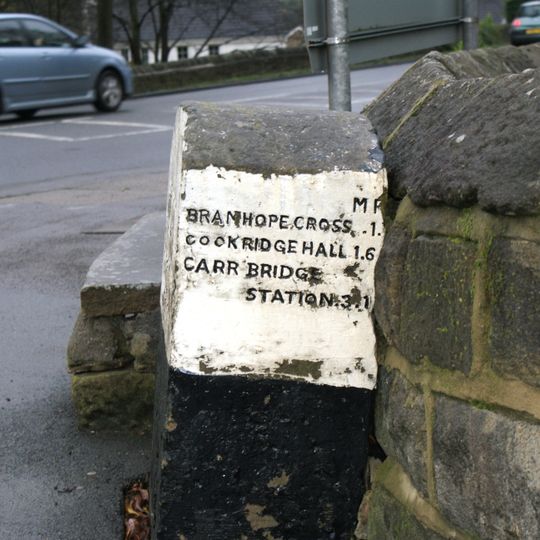 Milepost On East Corner Of Junction With Church Hill At Se 249 434