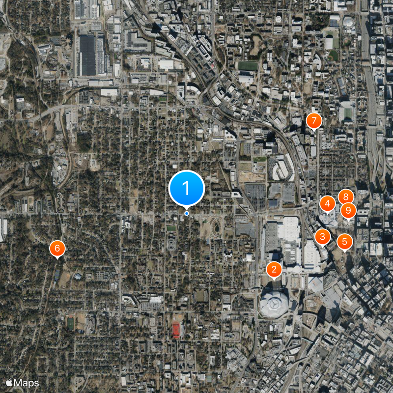 English Avenue and Vine City Map