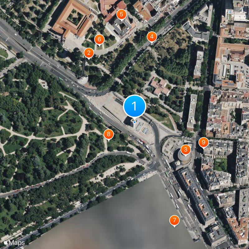 Arco de la Victoria Mapa