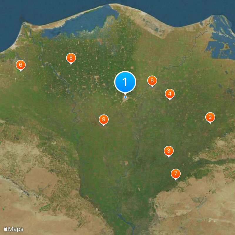 Al-Mahalla al-Kubra Mapa