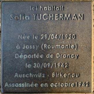 Stoleperstein à la mémoire de Sofia Tucherman