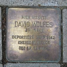 Stolperstein em memória de David Wolfes