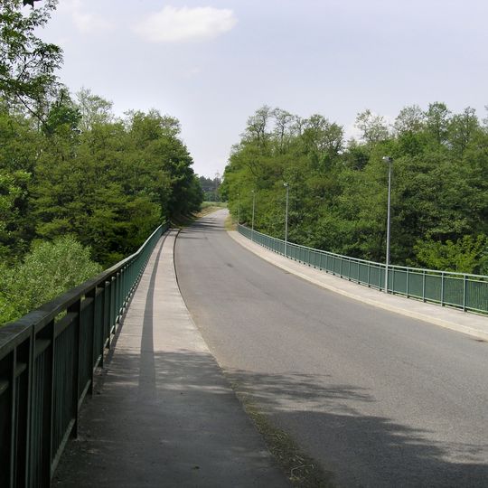 Most přes Sázavu v Krhanicích