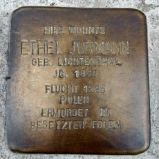 Stolperstein en memoria de Ethel Jurmann