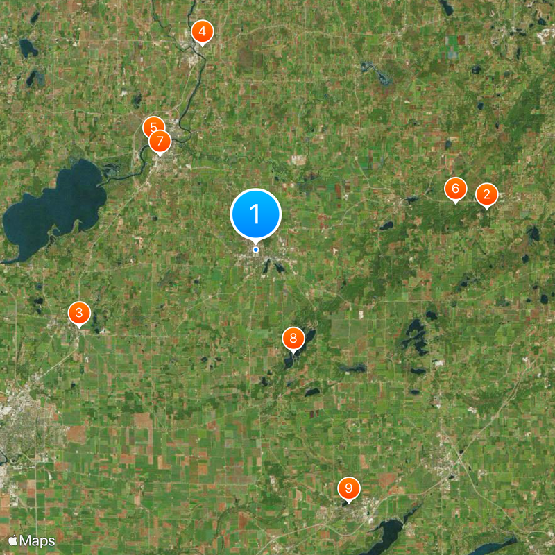 University of Wisconsin–Whitewater Map