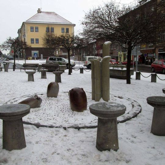 Žabí fontána v Táboře