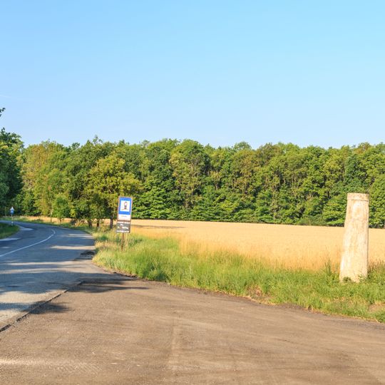 Rozcestník u křižovatky silnic Smidary/Chotělice - Staré Smrkovice - Vysoké Veselí
