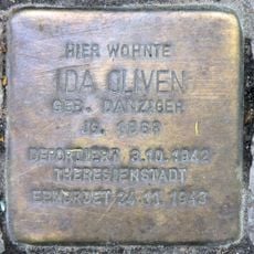 Stolperstein dedicated to Ida Oliven