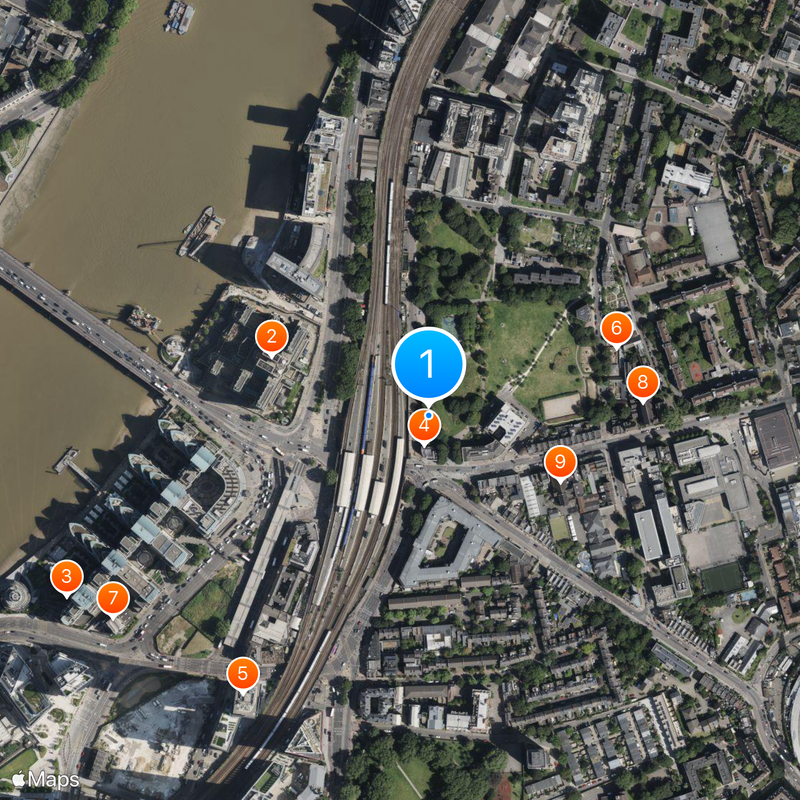 Vauxhall Gardens Mapa