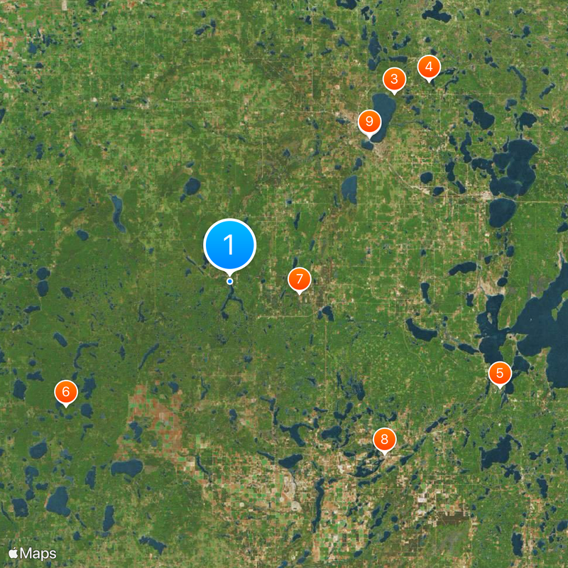 Itasca State Park Mapa