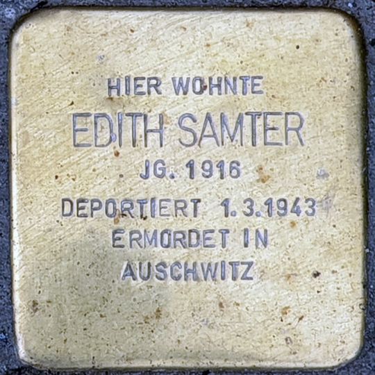 Stolperstein für Edith Samter