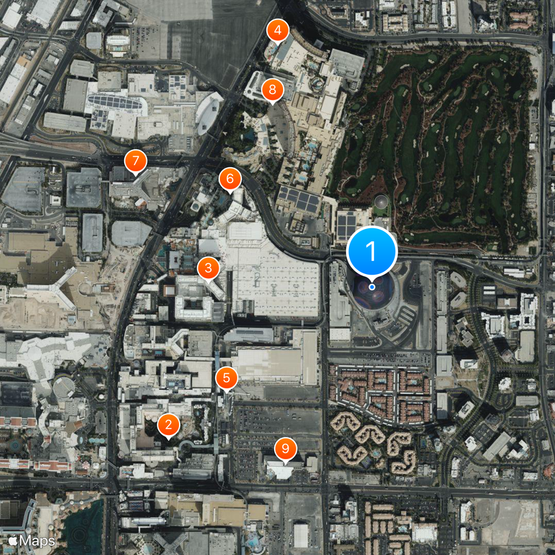 Sphere at The Venetian Resort Carte