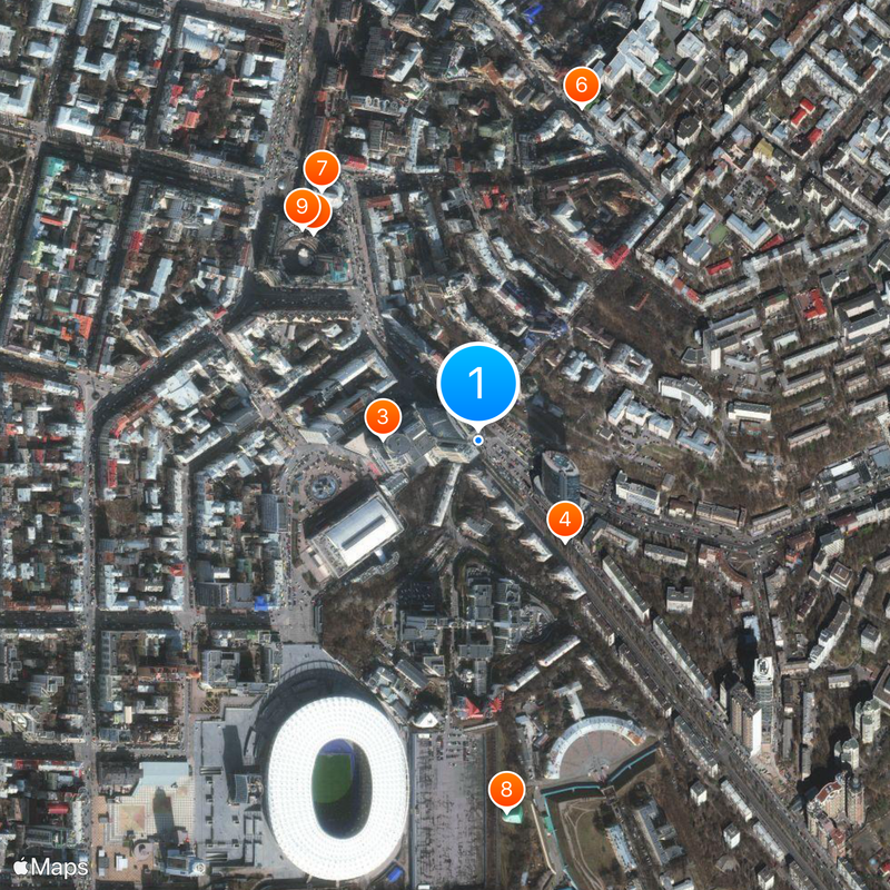 Lesi Ukrainky Boulevard, Kyiv Map