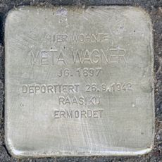 Stolperstein à la mémoire de Meta Wagner