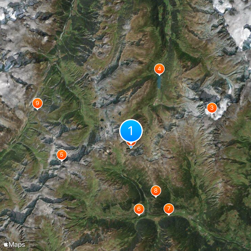 Grote Sint-Bernhardpas Kaart