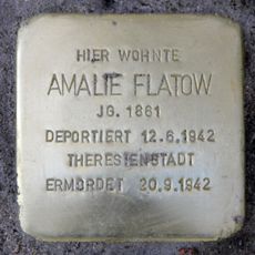 Stolperstein à la mémoire d’Amalie Flatow