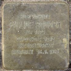 Stolperstein dedicated to Pauline Sommer