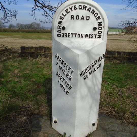 Milepost Approximately 100 Metres South Of West Bretton Traffic Island