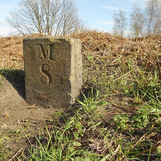 Manchester Bolton And Bury Canal Milestone Approximatley 60 Metres East Of Prestolee Road