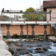 Weir at the lower mill
