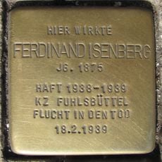 Stolperstein en memoria de Ferdinand Isenberg