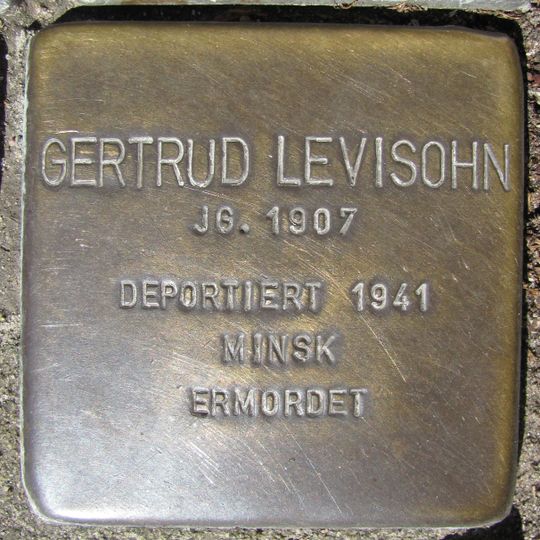 Stolperstein dedicated to Gertrud Levisohn