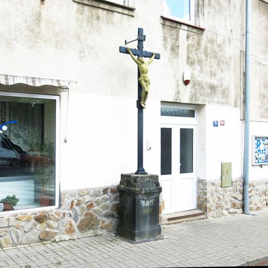 Kříž u domu Moskevská 24/163 ve Vejprtech