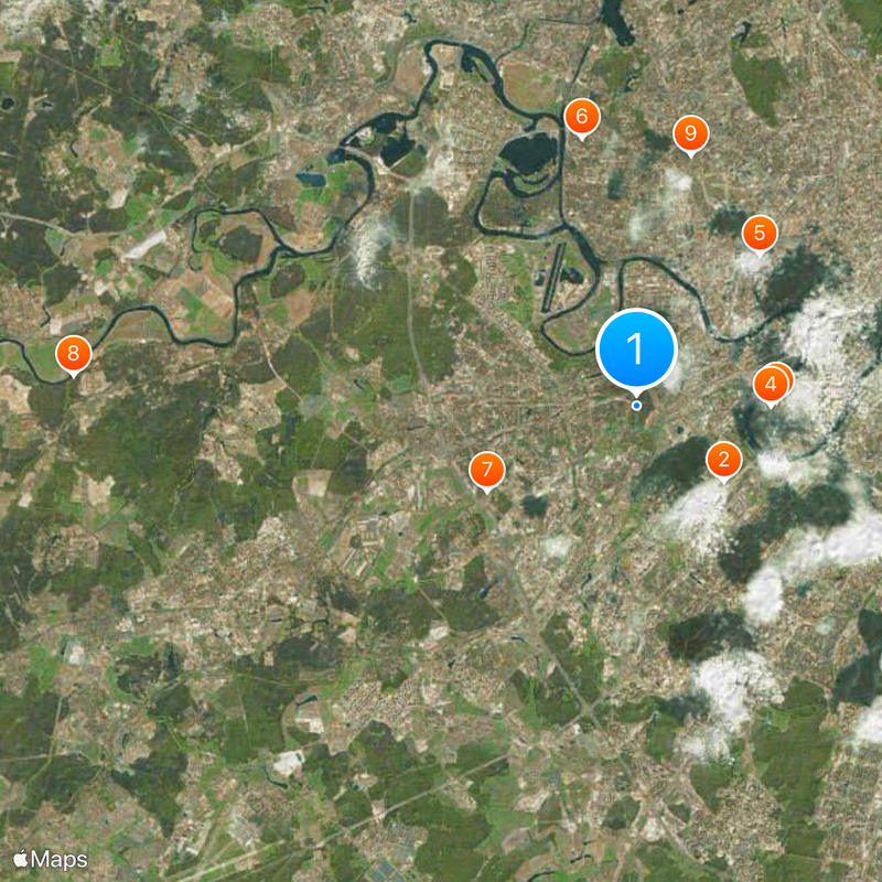 Westlicher Verwaltungsbezirk Karte