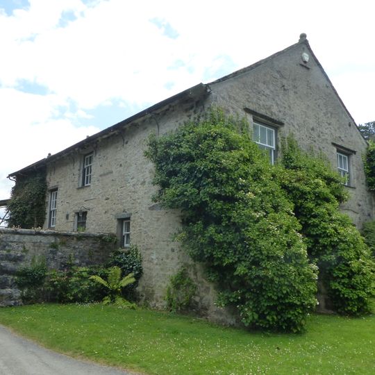 House and outbuildings forming north side courtyard south west of Sizergh Castle