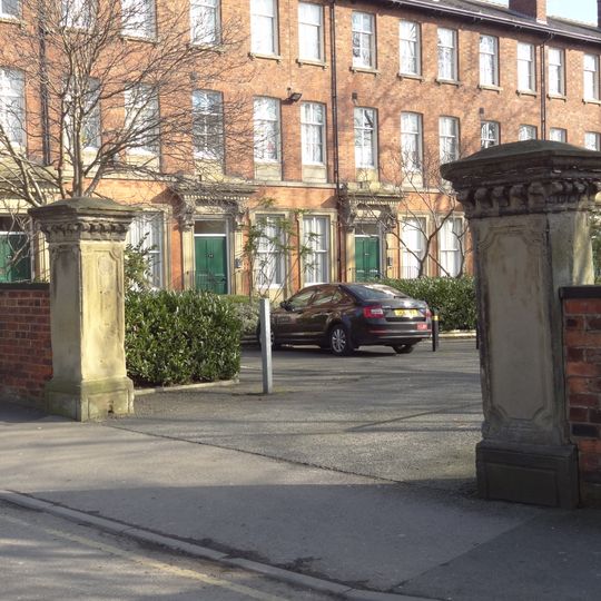 Gate Piers And Boundary Wall To Woodsley Terrace