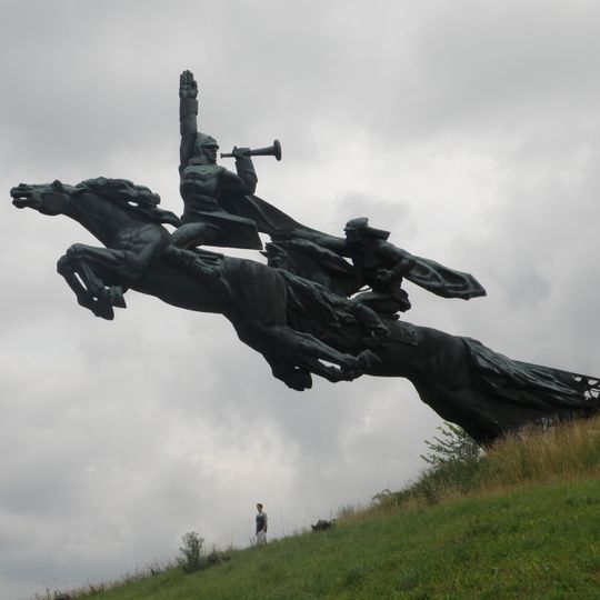 Monument to the soldiers of the First Cavalry Army