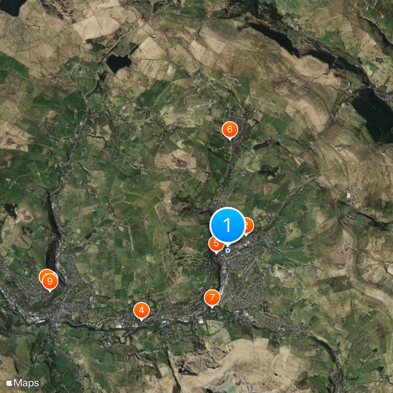 Bacup Map
