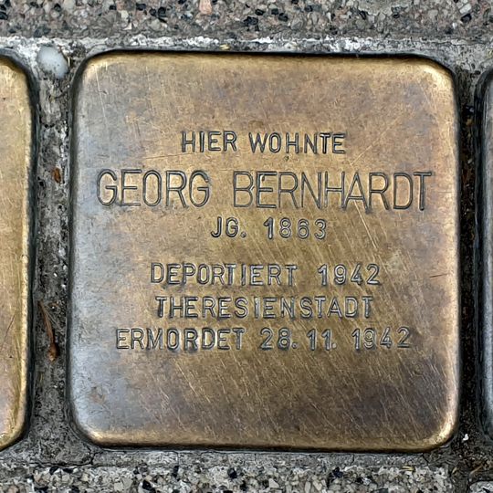 Stolperstein en memoria de Fritz Bernhardt