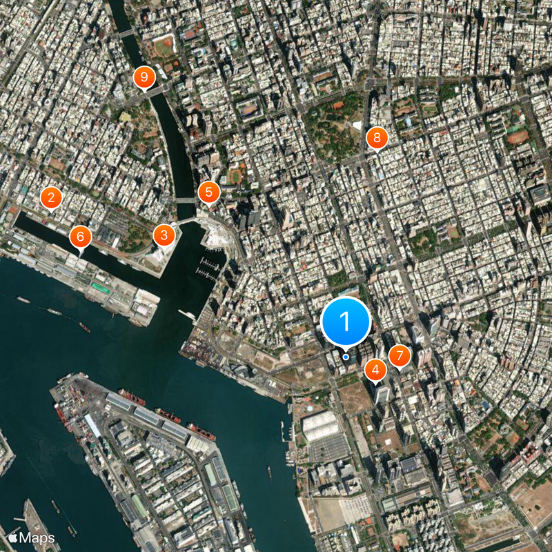 Tuntex Sky Tower Map