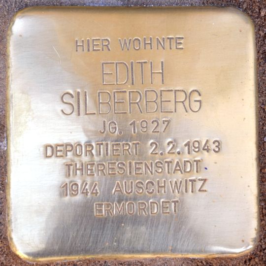 Stolperstein dedicated to Edith Silberberg