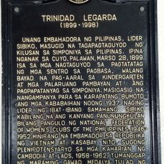 Trinidad Legarda historical marker