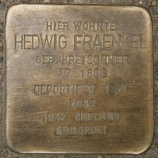 Stolperstein dedicated to Hedwig Fraenkel