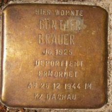 Stolperstein dedicated to Günther Brauer