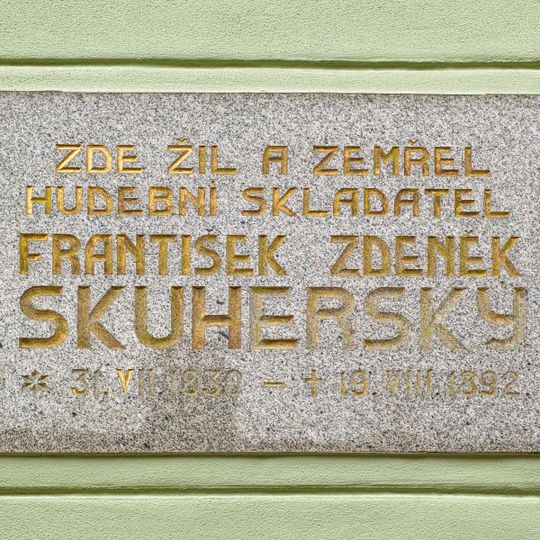 Pamětní deska Františka Zdeňka Skuherského