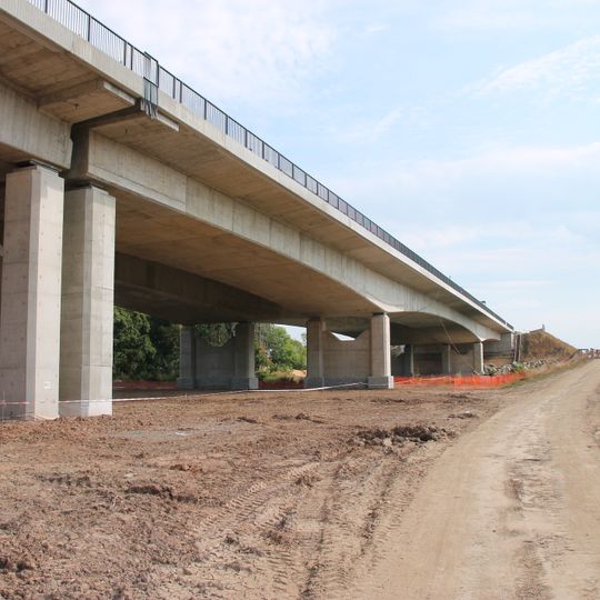 Highway bridge Bukovina nad Labem