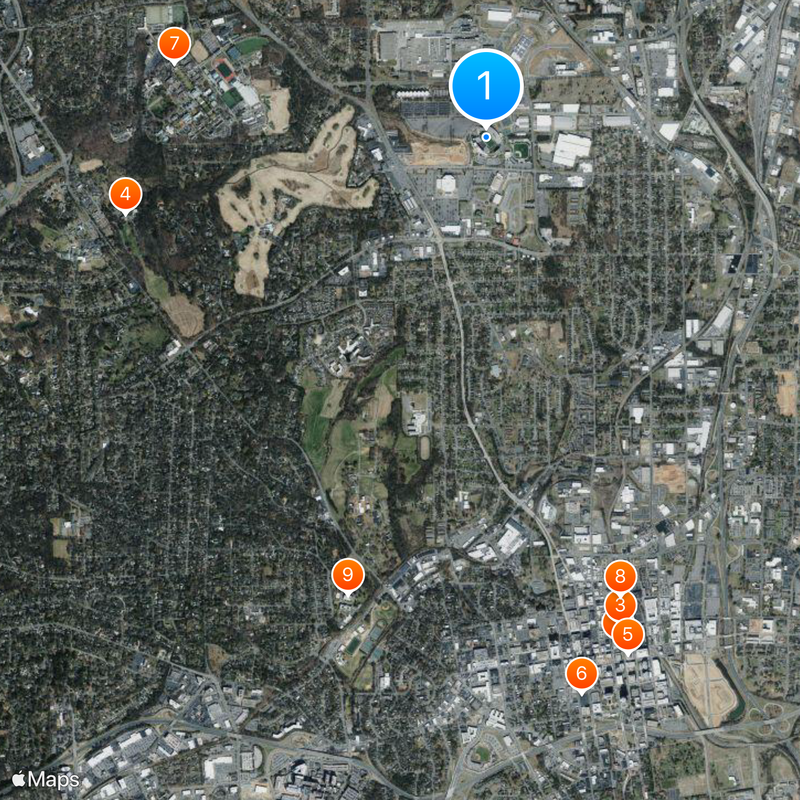 Allegacy Federal Credit Union Stadium Mapa