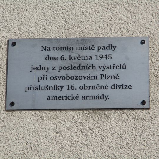 Pamětní deska posledních výstřelů