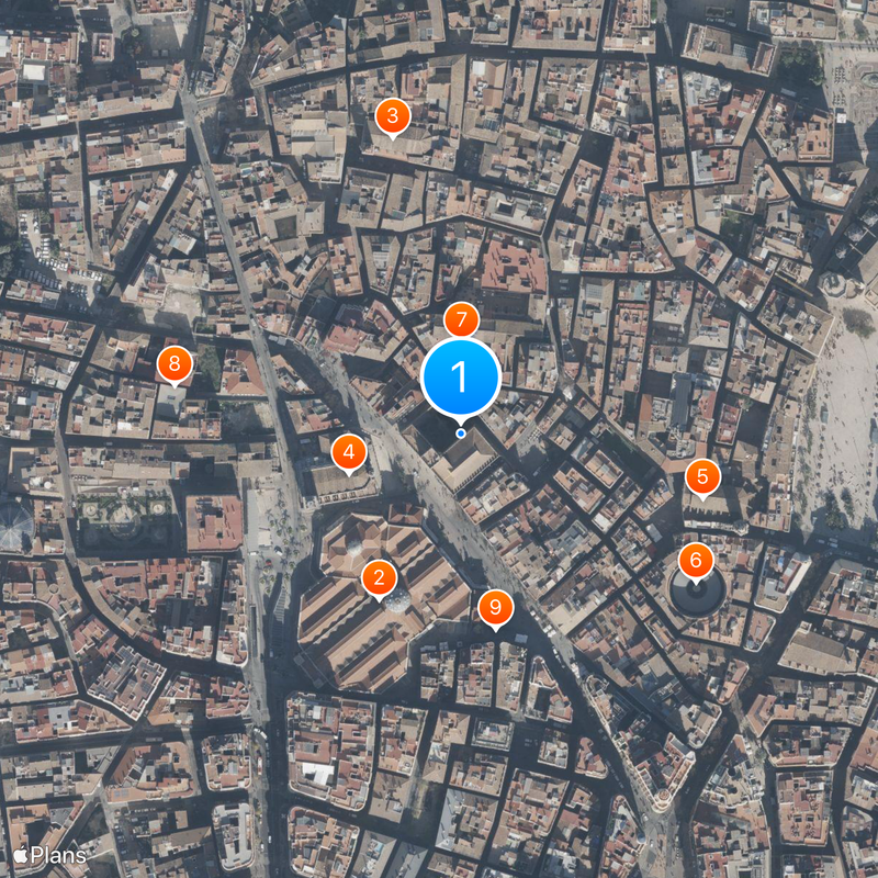 Lonja de la Seda Mappa